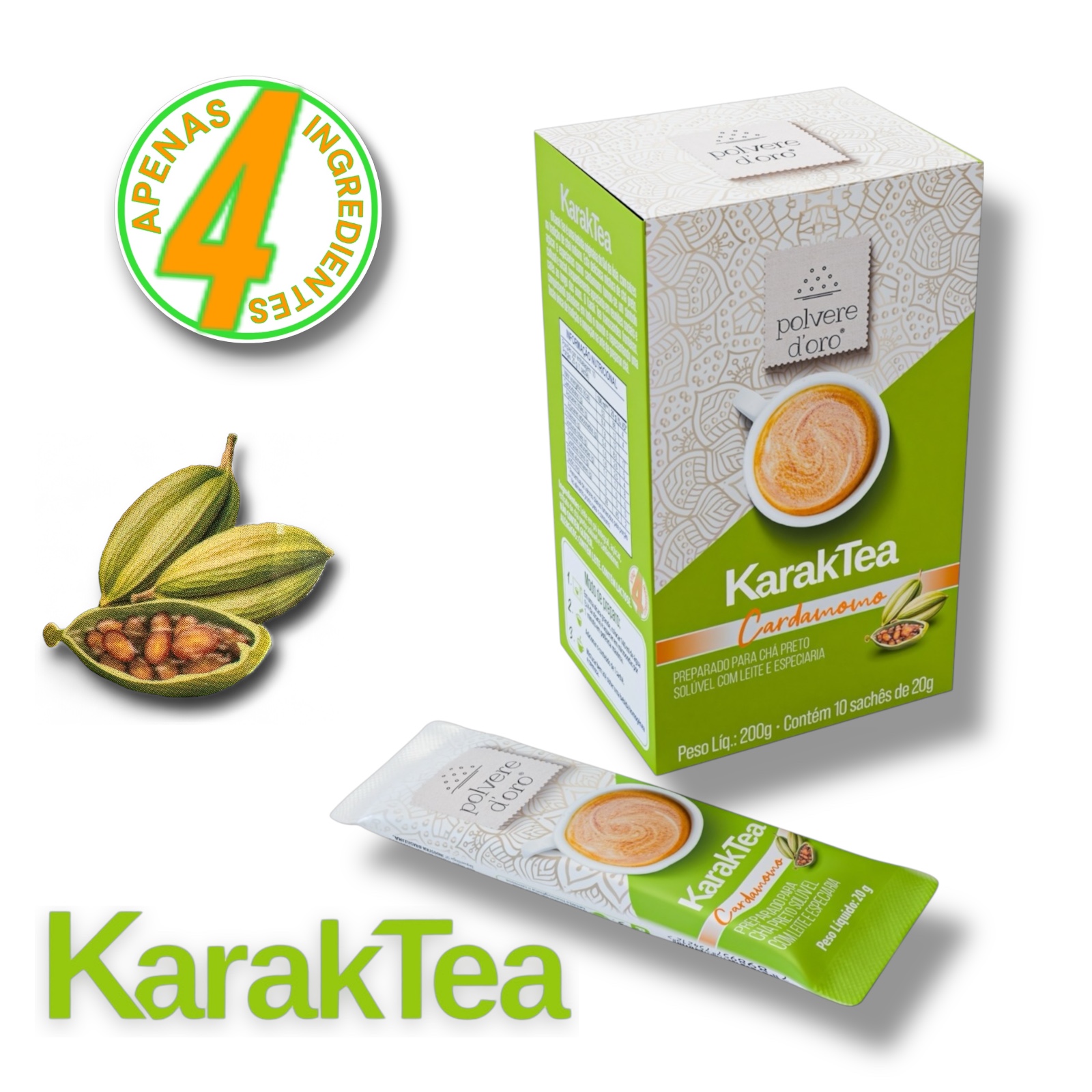 karak tea chai cardamomo polveredoro